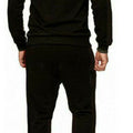 New Mens Pullover Tracksuit Hoodie Jogging Bottoms Set Stretch Sweater Jogger