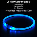 Led Dog Collar Luminous Usb Cat Dog Collar 3 Modes Led Light Glowing Loss Prevention LED Collar for Dogs Pet Dog Accessories