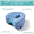 Ergonomic Spine Alignment Pillow for Hip Pain Relief and Sciatica Support, Ideal for Side Sleepers