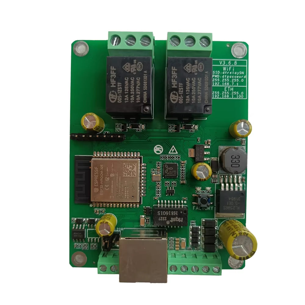 Ethernet Relay Module MQTT Modbus Wifi CAN RS485 TCP Digital Input Web Access Control Board Coap