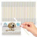 100-200 Dog Ear Cotton Buds 15Cm Long Extra Large | Pet Cleaning Bamboo Cleaner