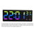 2024 Colorful Digital Alarm Clock Voice Control Temperature Date Dual Alarm Snooze Table Clock Night Mode 12/24H LED Clock Watch