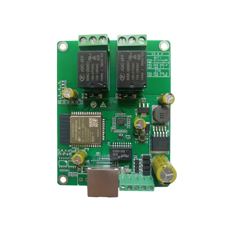 Ethernet Relay Module MQTT Modbus Wifi CAN RS485 TCP Digital Input Web Access Control Board Coap