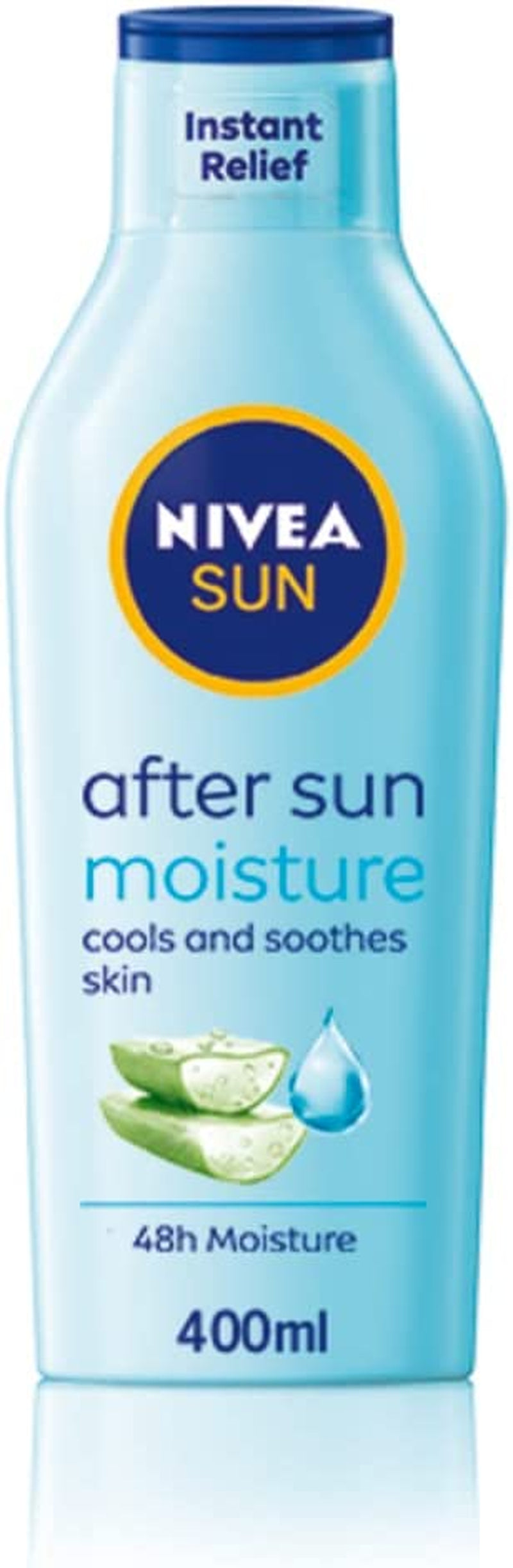 SUN after Sun Moisturising Soothing Lotion (400 Ml), Cooling Moisturiser with Aloe Vera, Naturally Soothing after Sun Care with 24-Hour Effectiveness