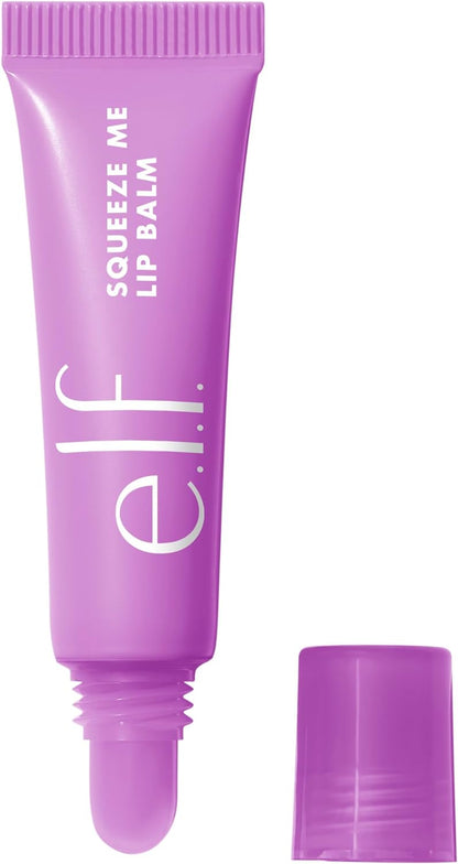 Squeeze Me Lip Balm, Moisturising Lip Balm for a Sheer Tint of Colour, Infused with Hyaluronic Acid, Vegan & Cruelty-Free, Grape